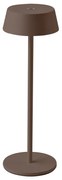 Lampada da tavolo LED da esterno dimmerabile touch ricaricabile LED/2W/5V IP54 marrone