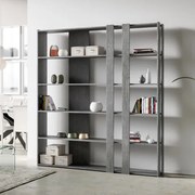 Libreria a parete in legno Cemento 178x204h cm - KATO C