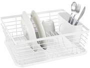 Scolapiatti bianco opaco in metallo 36x30 cm Drip – Wenko