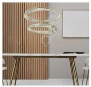 Sospensione strauss cristallo 2 cerci s80 struttura oro