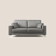 Michael divano moderno in morbido velluto impermeabile T01 grigio 146 cm