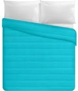 Trapuntino matrimoniale 250x260 cm turchese tinta unita