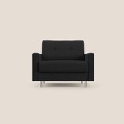 Megan poltrona letto in microfibra smacchiabile T11 nero