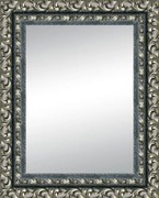 Specchio rettangolare in legno nero 80 x 100 cm