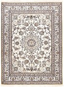 Nain Tappeto 150 x 200 Beige (Iran) Annodato A Mano