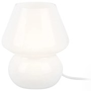 Lampada da tavolo in vetro bianco Vetro, altezza 18 cm - Leitmotiv