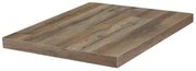 Top per lavabo Remix SENSEA L 90.4 x H 3.8 x P 49 cm rovere scuro listellare truciolare, disponibile su misura