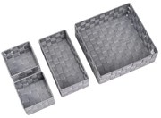 Set di 4 organizer da bagno in plastica grigia Adria - Wenko