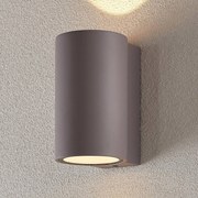 Lindby Applique LED da esterni Katalia cemento, 2 luci