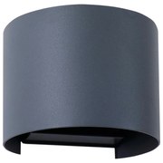 Lindby - Dara Round LED Smart All'aperto Applique da Parete Grigio Lindby