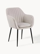 Sedia con gambe in metallo Emilia
