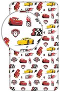 Lenzuolo con angoli per bambini in cotone 90x200 cm Cars "McQueen" – Jerry Fabrics