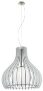 Eglo 61716 - Lampadario a sospensione con filo TINDORI 1xE27/60W/230V diametro 60 cm bianco