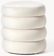 Pouf imbottito in velluto Alto