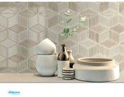 Ragno "Imperiale" Decoro Tangram Travertino Crema Rett. 30x90