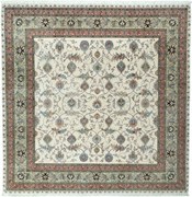 Tabriz Tappeto 250 x 250 Beige (Iran) Annodato A Mano