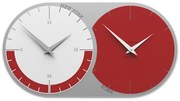 CalleaDesign Orologio World clock a 2 fusi – rubino