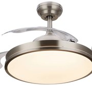 Ventilatore da soffitto Atlas trasparente, Ø 106 cm, dimmerabile, PHILIPS IP20