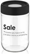 Barattolo sale in vetro 660 ml con scritta
