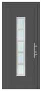 Portoncino d'ingresso in pvc 20011 L 80 x H 210 cm antracite apertura sinistra