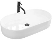 Lavabo da appoggio in ceramica Rea Nadia 70