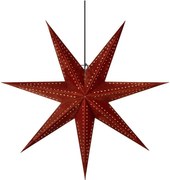 Decorazione luminosa rossa con motivo natalizio ø 75 cm Embla - Markslöjd