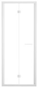 Porta doccia pieghevole Record, L 67-71 cm x H 195 cm x SP 6 mm, profilo bianco