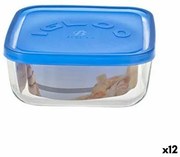 Porta pranzo Borgonovo 6277815 Azzurro 960 ml 15 x 15 x 6,2 cm (12 Unità) (Ø 15 cm)