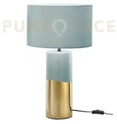 Lume tataka verde pavone e oro con paralume in velluto 1 luce attac...