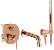 Rubinetto da vasca da incasso Rea Lungo Rose Gold + BOX