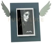 Portafoto di design icaro piccolo petrolio ,bianco marmo in ferro e...