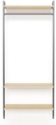 Kit cabina armadio PROJECT KIT INGRESSO 90X50 CM INDUSTRIAL in alluminio 95 x 220 x 50 cm marrone/antracite