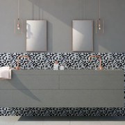 Mosaico in vetro grigio L 0.4 x L 31.6 cm, 10 pezzi