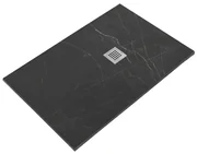 Piatto doccia SANYCCES in resina STRATO grafite L 70 x L 140 cm