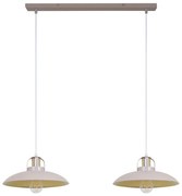 Brilagi - LED Lampadario a sospensione con filo FLAMENGO 2xE27/60W/230V beige