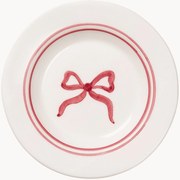 Piatto da dessert dipinto a mano Bow