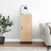 Credenza rovere sonoma 34,5x34x90 cm in legno multistrato