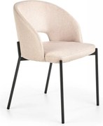 Sedia K373 in tessuto beige – 51x57x77 cm