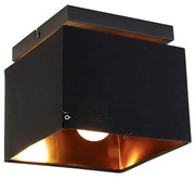 Plafoniera intelligente nera con oro incl. Wifi P45 - VT