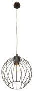 Sospensione Minimal Industrial Nando 1 Luce Nera