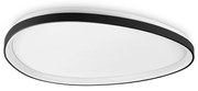 Plafoniera Contemporanea Gemini Metallo Nero Led Integrato 42W 3000K Ip20