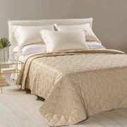 Copriletto Trapuntato in Raso Jacquard Silver Matrimoniale