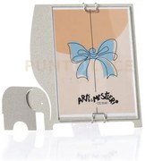 Bomboniera portafoto tino avorio in ferro e polimetilmetacrilato 15...