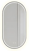 Specchio LED OVL 50x100cm Black