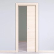 Porta interna scorrevole Lucad in legno colore grano, L 70 x H 210 cm, apertura reversibile