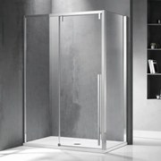 Kamalu - cabina doccia 70x120 scorrevole frontale e lato fisso vetro 8mm | ksa5000