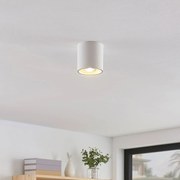 Lindby Parvin downlight alluminio rotondo bianco