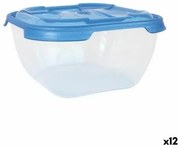 Set di scatole porta pranzo Tontarelli Nuvola 2 L Azzurro Quadrato 2 Pezzi (12 Unità)