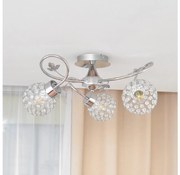 Lampadario a plafone SOPHIA 3xE27/15W/230V cromo lucido/limpido