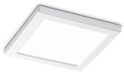 Plafoniera Moderna Aura Materie Plastiche Bianco Led 20W 3000K